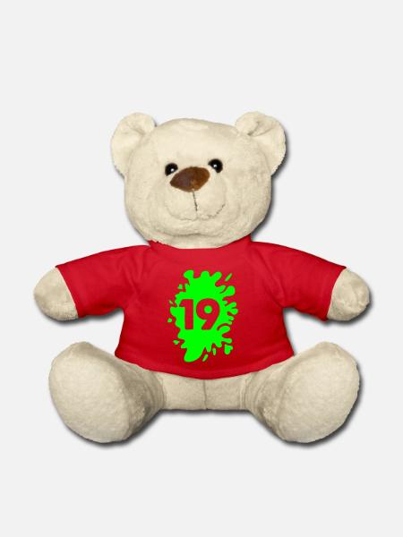 klecks 19 - Teddy - Rot