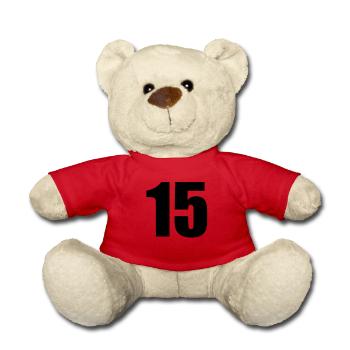 15 - Teddy Bear - red - Front