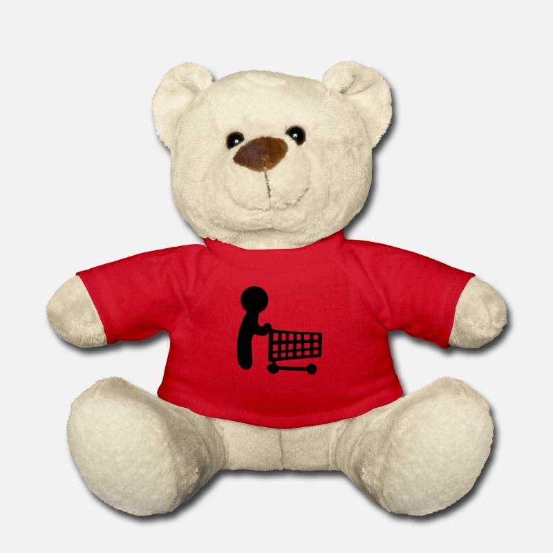 shopping - Teddy Bear - red