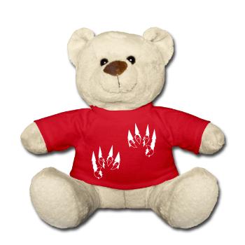 Animal Claws - Teddy Bear - red - Front