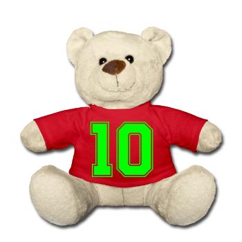 10 - Teddy Bear - red - Front