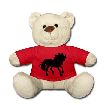 Einhorn - Teddy - Rot - Vorne