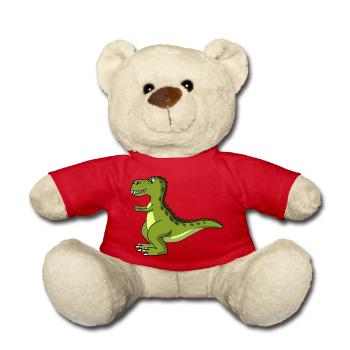 T Rex Dino dinosaure - Nounours - rouge - Devant