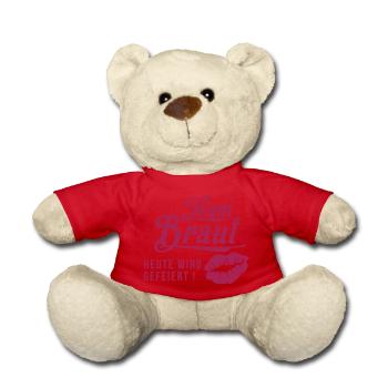 Tream Braut - Junggesellinnenabschied - Teddy - Rot - Vorne
