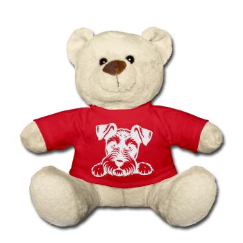 Chien chiot chien mignon Corgi aquarelle Art Cartoon Wof - Nounours - rouge - Devant
