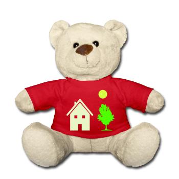 haus baum - Teddy - Rot - Vorne