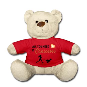 All you need is canicross femme - Nounours - rouge - Devant