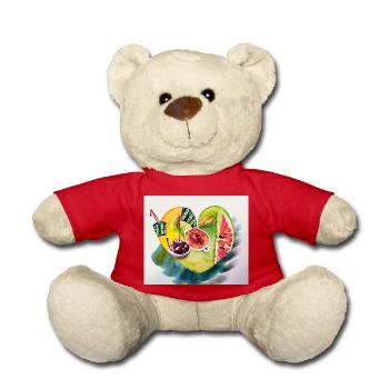 Obst fürs Herz - Teddy - Rot - Vorne