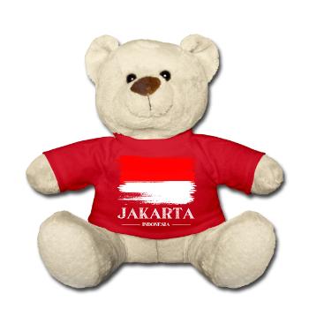 Jakarta Indonesia - Teddy Bear - red - Front
