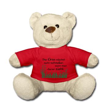 Das Gras wächst nicht schneller - Teddy - Rot - Vorne