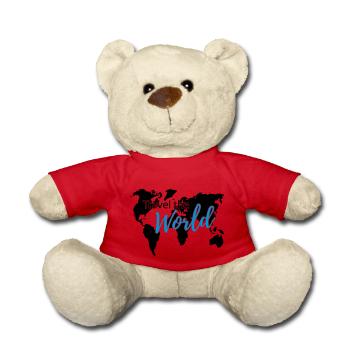 Travel the World 2c - Teddy Bear - red - Front