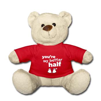 T-shirts with Funny Phrases - Fantasmitas 09 - Teddy Bear - red - Front