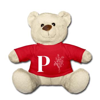 Minimalistische Blumen - Teddy - Rot - Vorne
