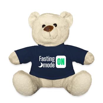 Fasting mode ON text design - Teddy Bear - french navy - Front