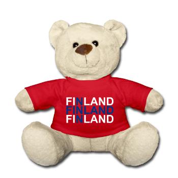 Finlande - Nounours - rouge - Devant