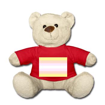 Pangender-Pride-Flagge - Teddy - Rot - Vorne