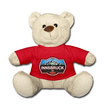 Innsbruck Österreich - Teddy Bear - red - Front