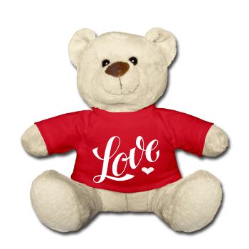 Love - Conçu par KissingLetters - Nounours - rouge - Devant