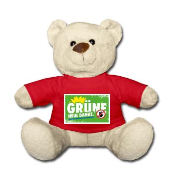 Grüne - Nein Danke. - Teddy - Rot - Vorne