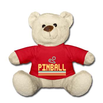 Pinball - Flipperautomat Flipper spielen Pixel - Teddy - Rot - Vorne
