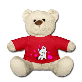 cat love 02 - Teddy - Rot - Vorne
