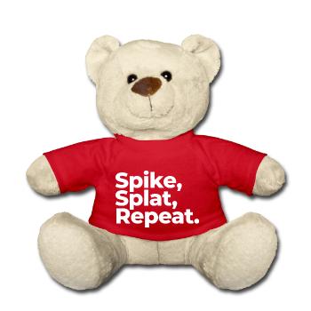 Spike, Splat, Repeat. - Teddy Bear - red - Front