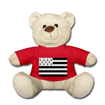 Drapeau Bretagne - Nounours - rouge - Devant