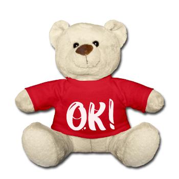 Ja - Ok - Teddy - Rot - Vorne