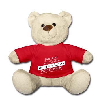 witzige Sprüche lustige Sprüche - Teddy - Rot - Vorne