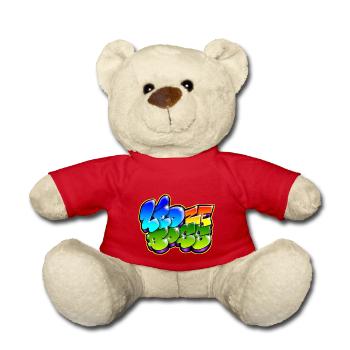 Leo Zeboss Graffiti Name - Teddy Bear - red - Front