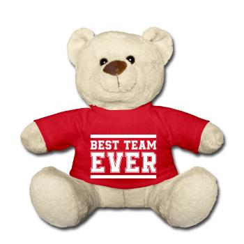 Best Team Ever - Teddy Bear - red - Front