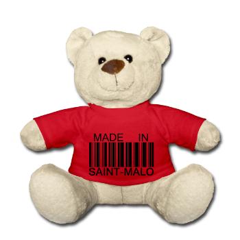 Made in Saint-Malo 35 - Nounours - rouge - Devant
