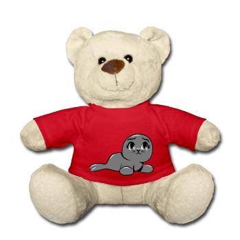 seehund süss baby robbe - Teddy - Rot - Vorne