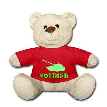Tank Soldier - Teddy Bear - red - Front