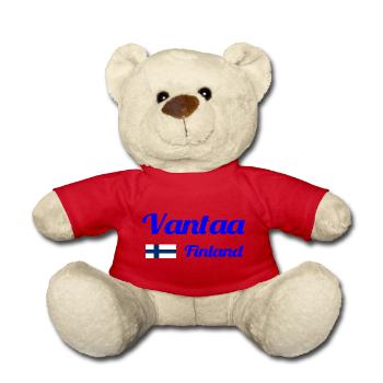 Vantaa Finlande Imprimer - Nounours - rouge - Devant