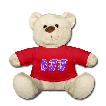 BJJ Lila Gürtel – Jiu Jitsu Rang Design - Teddy - Rot - Vorne