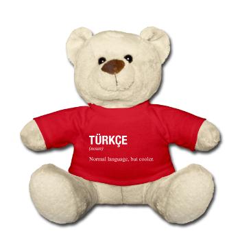 Turkish language Türkische Sprache - Teddy - Rot - Vorne