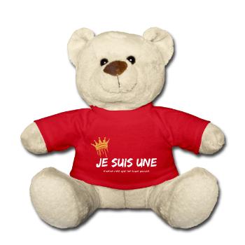 Ich bin eine Mutter, was ist deine Superkraft? - Teddy - Rot - Vorne