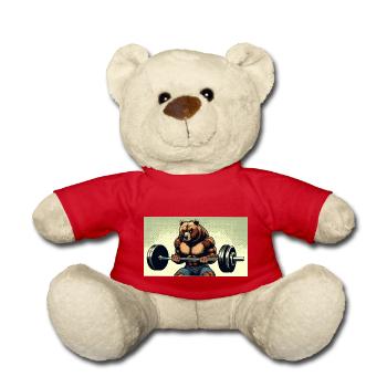 CurlBear – Der Hantel-Champion - Teddy - Rot - Vorne