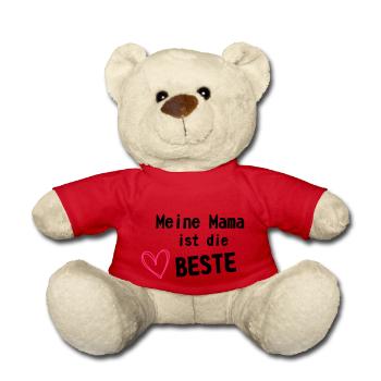 Mama ist die Beste - Teddy - Rot - Vorne