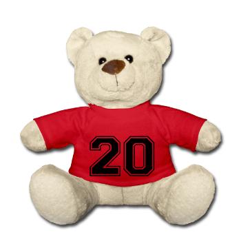 20 - Teddy Bear - red - Front