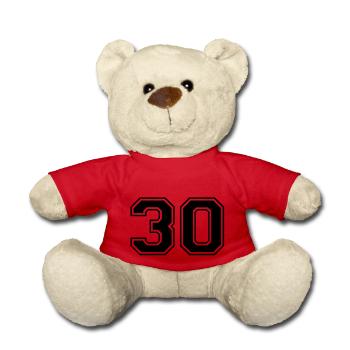 30 - Teddy Bear - red - Front