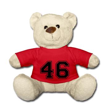 46 - Teddy Bear - red - Front