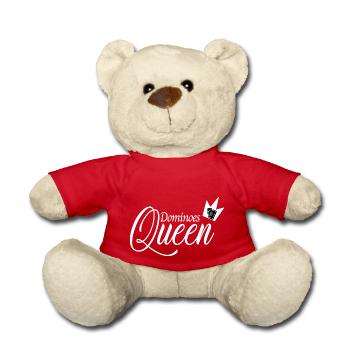 Dominoes Queen Play Domino Mexican Domino - Teddy Bear - red - Front
