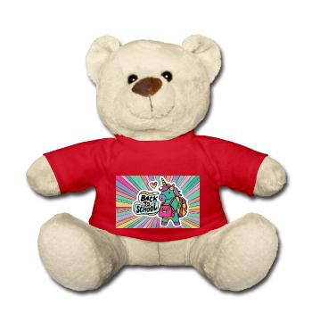 Back to school - Teddy Bear - red - Front