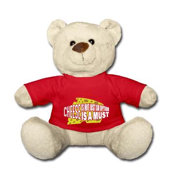 Käse ist nicht nur eine Option es ist ein muss - Teddy - Rot - Vorne