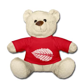 Leaf - Teddy Bear - red - Front