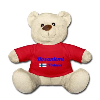 Rovaniemi Finlande - Imprimés élégants - Nounours - rouge - Devant