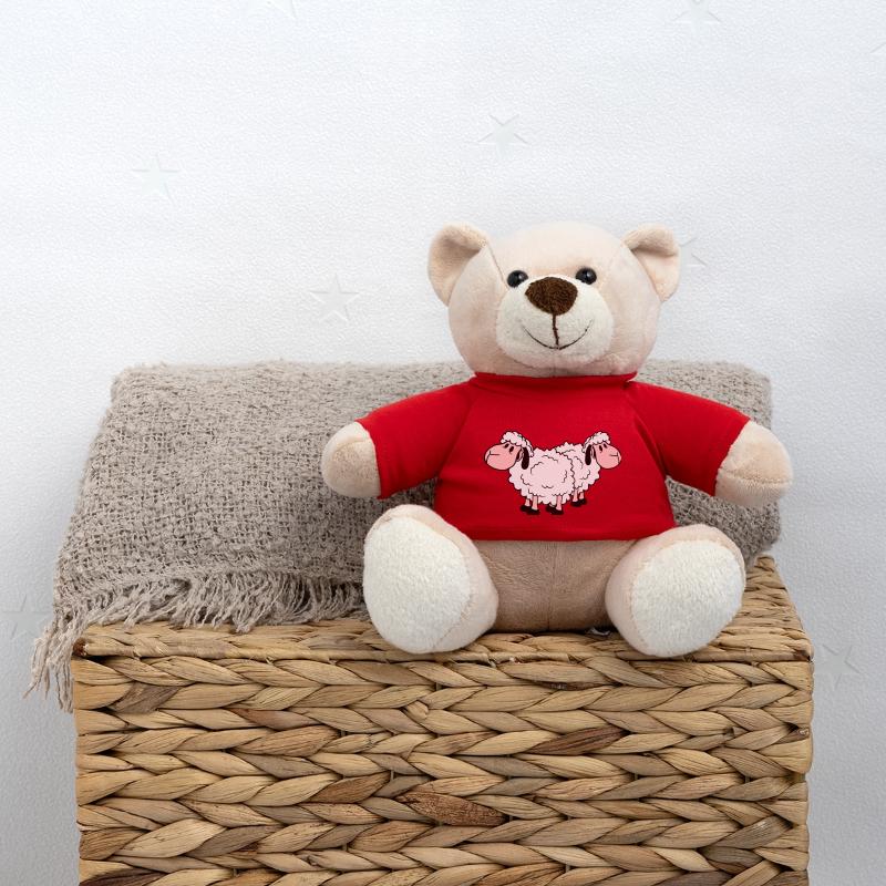 Deux Moutons Amis Équipe Équipage Mignon Petit Bébé Cher Nounours