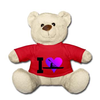 Kayak Kayak Canoë Kayak Femmes Hommes - Nounours - rouge - Devant